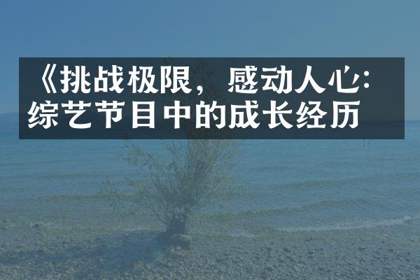 《挑战极限，感动人心：综艺节目中的成长经历》