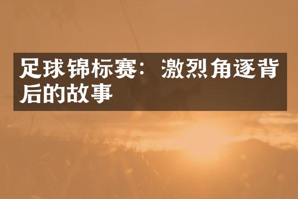 足球锦标赛：激烈角逐背后的故事