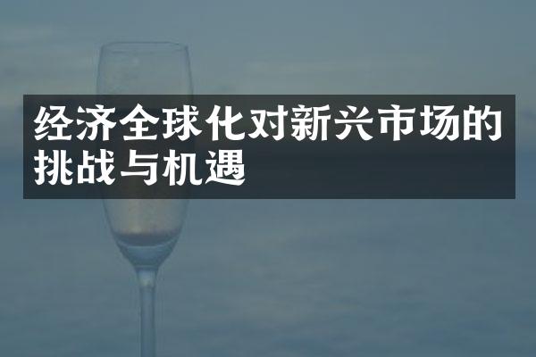 经济全球化对新兴市场的挑战与机遇