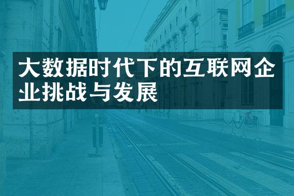 大数据时代下的互联网企业挑战与发展