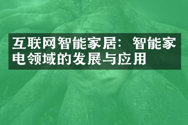 互联网智能家居：智能家电领域的发展与应用