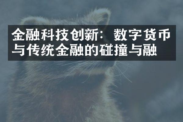 金融科技创新：数字货币与传统金融的碰撞与融合