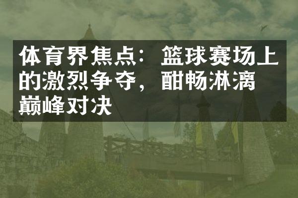 体育界焦点：篮球赛场上的激烈争夺，酣畅淋漓的巅峰对决