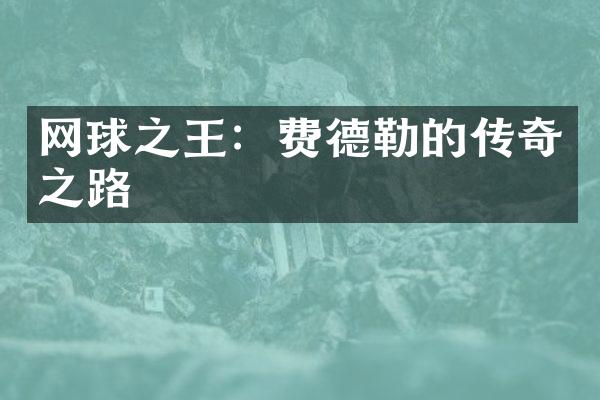 网球之王：费德勒的传奇之路