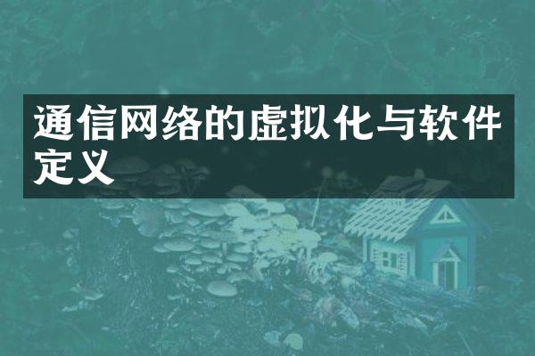 通信网络的虚拟化与软件定义