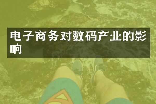 电子商务对数码产业的影响