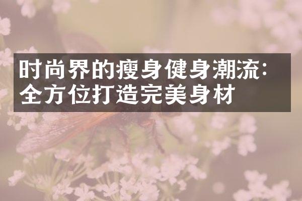 时尚界的瘦身健身潮流：全方位打造完美身材