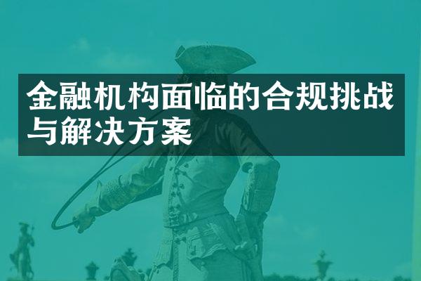 金融机构面临的合规挑战与解决方案