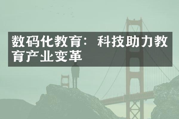 数码化教育：科技助力教育产业变革