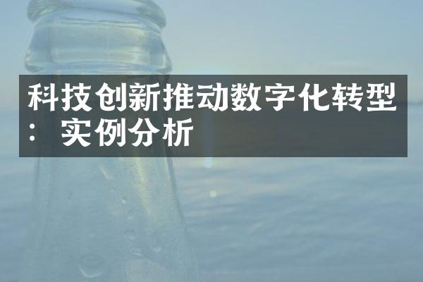 科技创新推动数字化转型：实例分析