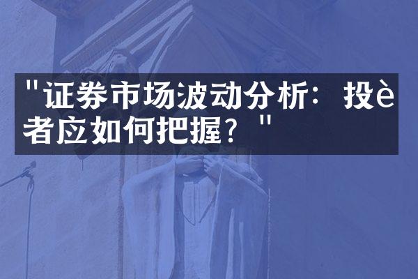 "证券市场波动分析：投资者应如何把握？"