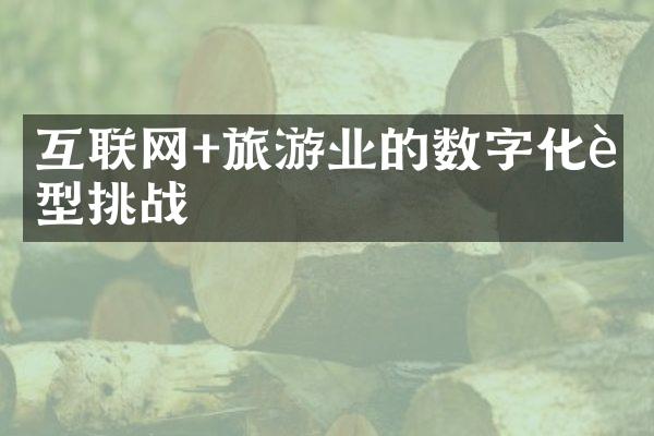 互联网+旅游业的数字化转型挑战