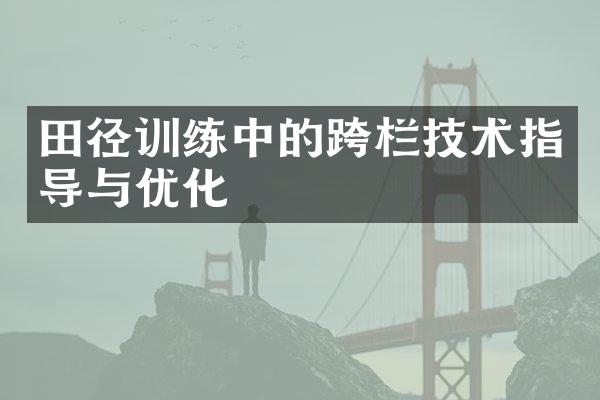 田径训练中的跨栏技术指导与优化