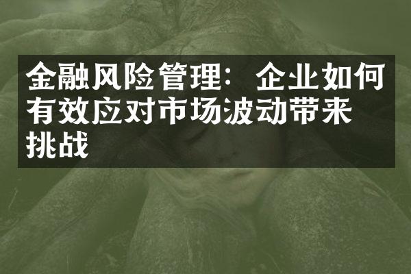 金融风险管理：企业如何有效应对市场波动带来的挑战