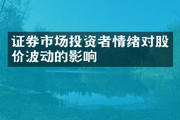 证券市场投资者情绪对股价波动的影响