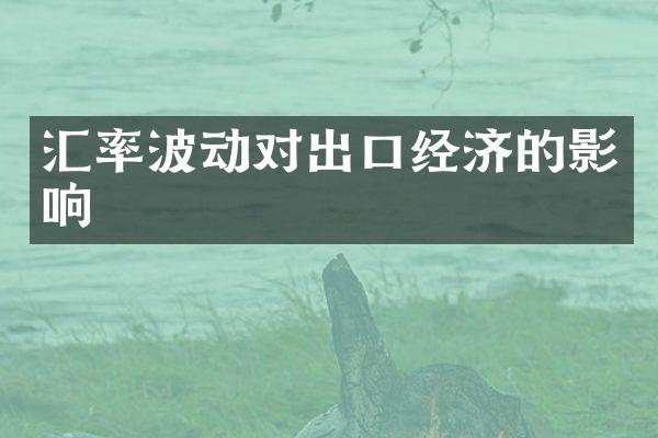 汇率波动对出口经济的影响