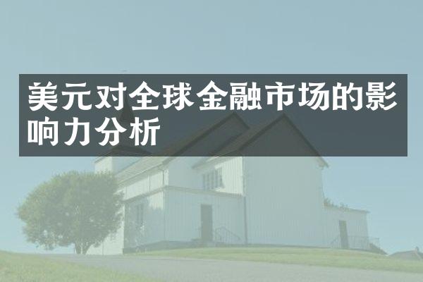 美元对全球金融市场的影响力分析