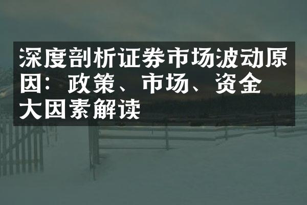 深度剖析证券市场波动原因：政策、市场、资金三大因素解读