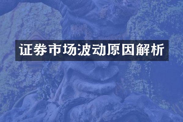 证券市场波动原因解析