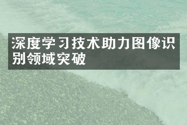 深度学习技术助力图像识别领域突破