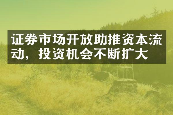 证券市场开放助推资本流动，投资机会不断扩大