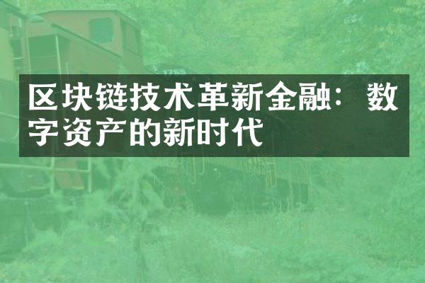 区块链技术革新金融：数字资产的新时代