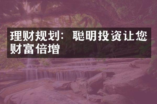 理财规划：聪明投资让您财富倍增