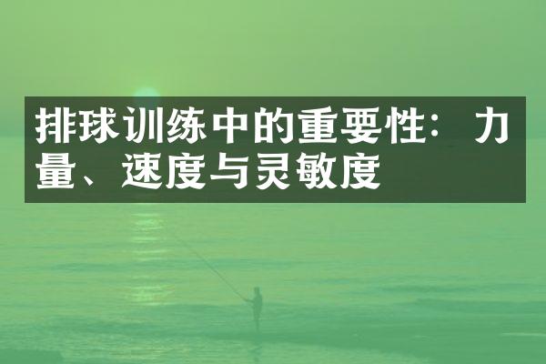 排球训练中的重要性：力量、速度与灵敏度