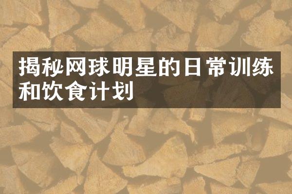 揭秘网球明星的日常训练和饮食计划