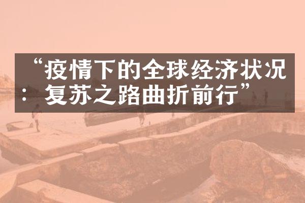 “疫情下的全球经济状况：复苏之路曲折前行”