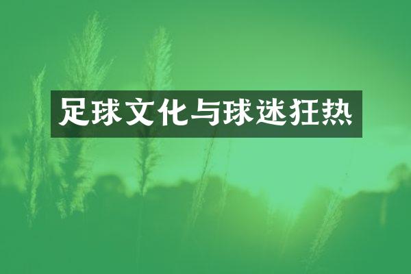 足球文化与球迷狂热