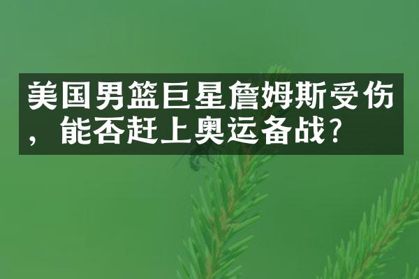 美国男篮巨星詹姆斯受伤，能否赶上奥运备战？