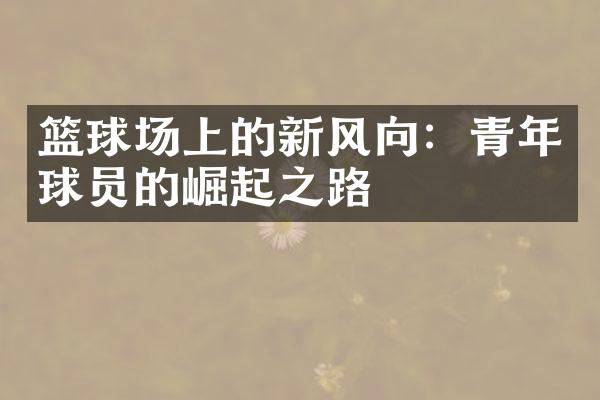 篮球场上的新风向：青年球员的崛起之路