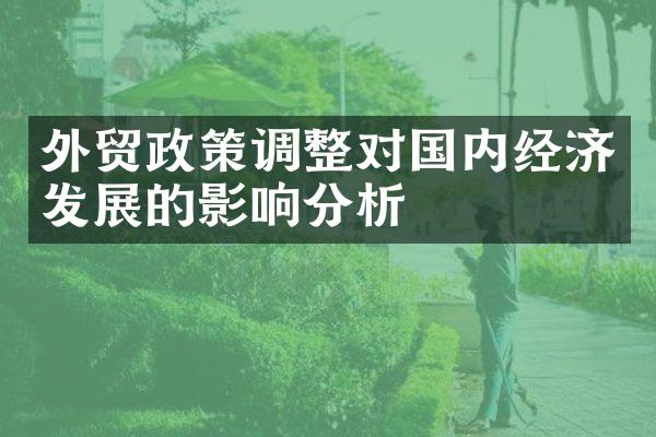 外贸政策调整对国内经济发展的影响分析