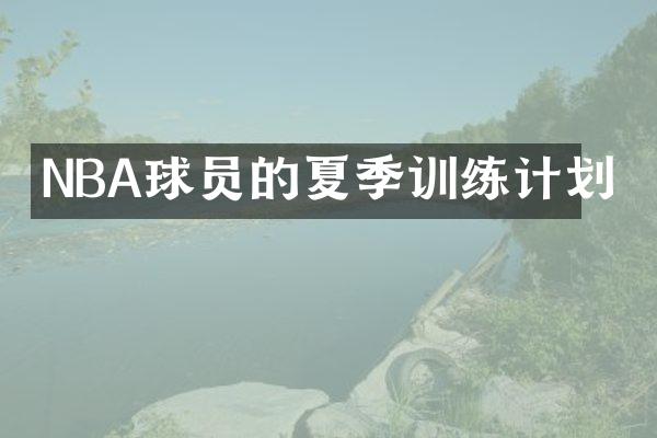 NBA球员的夏季训练计划