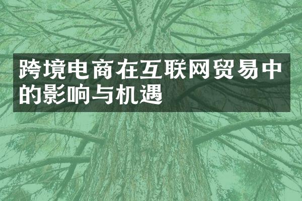 跨境电商在互联网贸易中的影响与机遇