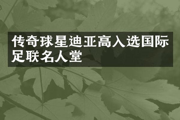 传奇球星迪亚高入选国际足联名人堂