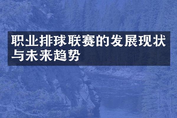 职业排球联赛的发展现状与未来趋势