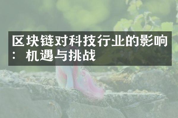 区块链对科技行业的影响：机遇与挑战