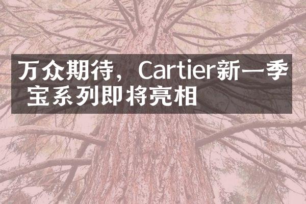 万众期待，Cartier新一季珠宝系列即将亮相