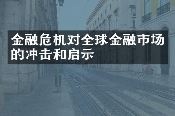 金融危机对全球金融市场的冲击和启示