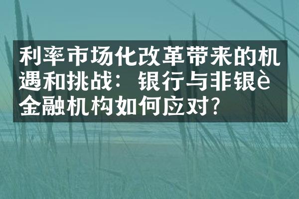 利率市场化改革带来的机遇和挑战：银行与非银行金融机构如何应对？