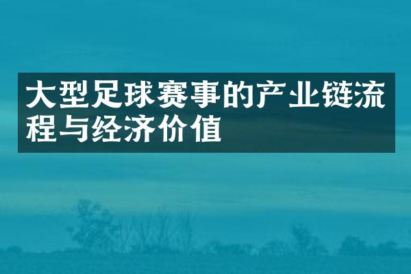 大型足球赛事的产业链流程与经济价值