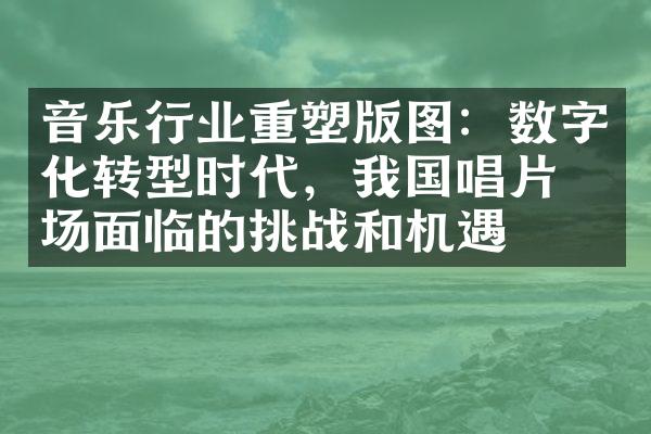 音乐行业重塑版图：数字化转型时代，我国唱片市场面临的挑战和机遇