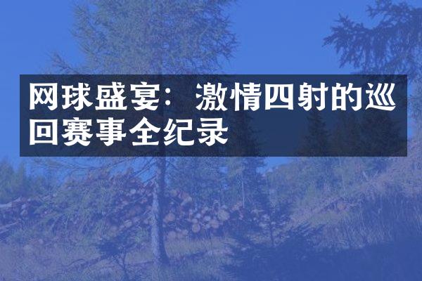 网球盛宴：激情四射的巡回赛事全纪录