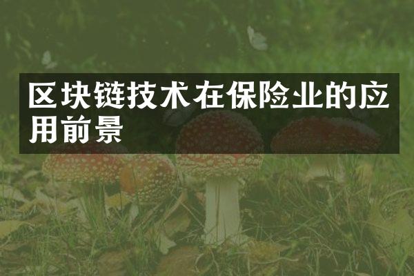 区块链技术在保险业的应用前景