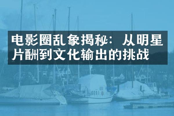 电影圈乱象揭秘：从明星片酬到文化输出的挑战