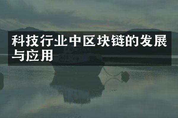 科技行业中区块链的发展与应用