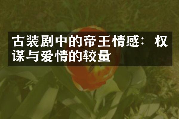 古装剧中的帝王情感：权谋与爱情的较量