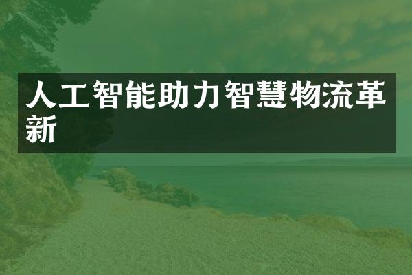 人工智能助力智慧物流革新